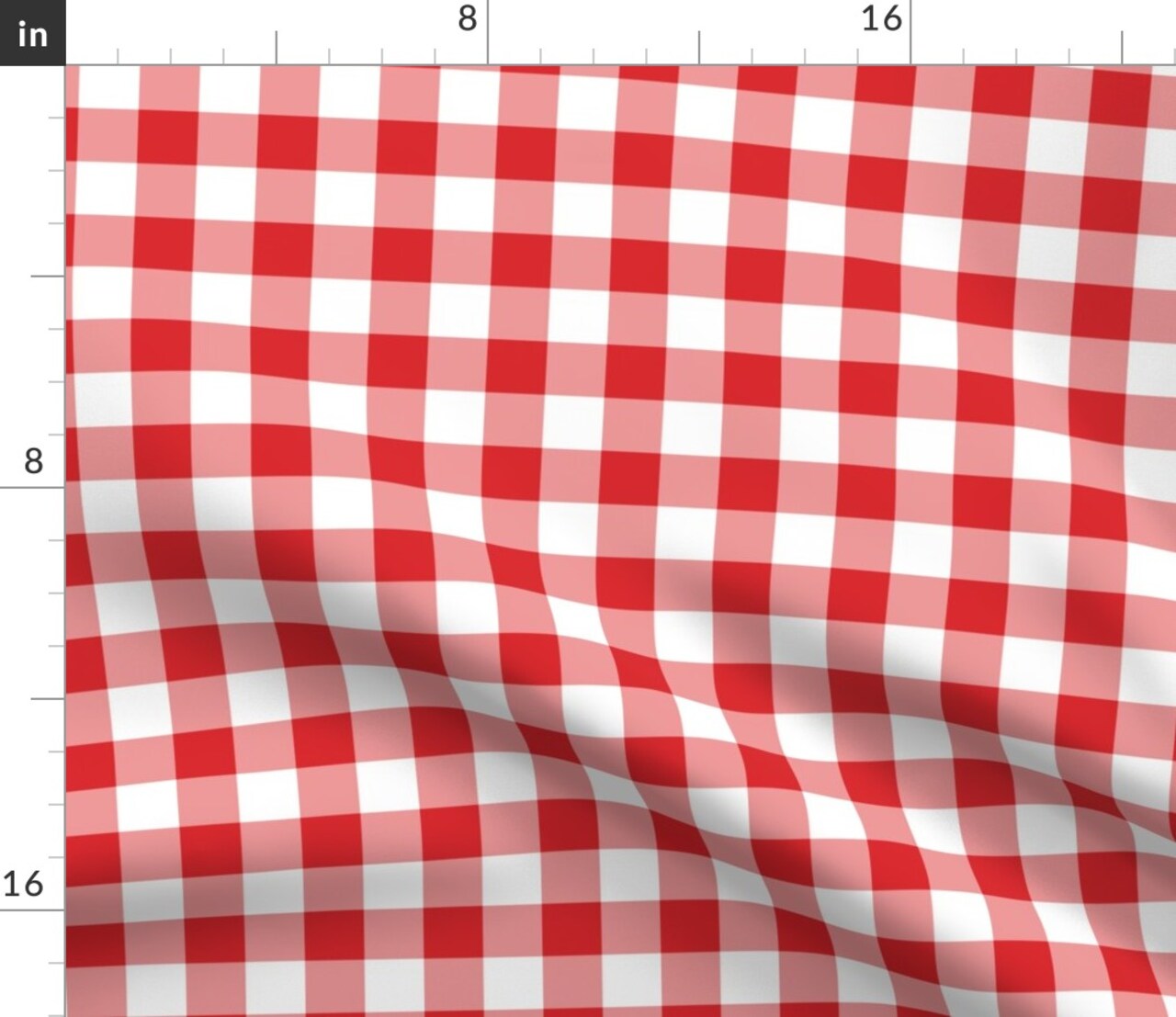 Valentine'S Day Plaid Check Coordinate Red Traditional Party Love Classic Gingham Rustic Farmhouse Picnic Custom Printed Fabric by Spoonflower Various Fabrics by the Yard or Fat Quarter